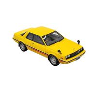 Collectible Race Car Model 1:43 For Mitsubishi Elegant 2000 GSR TURBO 1980 Resin Car Model Yellow Exclusive Collectible Sedan Bedroom Decoration