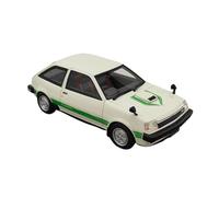 Collectible Race Car Model 1:43 For Mitsubishi Mirage II 1400 Turbo 1982 Resin Car Model Vintage Car Craft White Green Bedroom Decoration