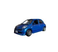 Collectible Race Car Model 1:43 For Nissan MARCH 12SR 15SR Multicolor Sedan Alloy Car Model Small Scale Decoration Model Bedroom Decoration(Blue)