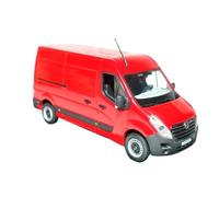 Collectible Race Car Model 1:43 For Opel -Movano Commercial Vehicle Red Van Alloy Die-Cast Cars Decorate Series (Out Of Print) Bedroom Decoration