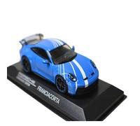 Collectible Race Car Model 1:43 For Porsche 911(992) GT3 PEC Stylish Metal Vehicle Blue Sports Supercar Display Bedroom Decoration