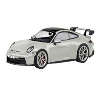 Collectible Race Car Model 1/43 For Porsche 992 GT3 Carrera Turbo GTS Alloy Ornaments Scale Model Mini Collection Toy Bedroom Decoration(Grey)