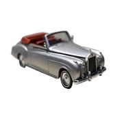 Collectible Race Car Model 1:43 For Rolls-Royce Silver Cloud Convertible Silver Red Interior Scale Die-cast Decorative Model Bedroom Decoration