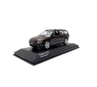 Collectible Race Car Model 1/43 For Volvo V50 Alloy Purple Static Decorative Car Model Die-Cast Replica Collectible Model Bedroom Decoration