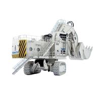 Collectible Race Car Model 1:50 For Komatsu Mine Die Casting Alloy Excavator Model Jwaneng 25026/6 Limited Engineering Car Bedroom Decoration(White B)