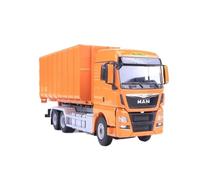 Collectible Race Car Model 1:50 For Man Engineering Freight Truck Trailer Box Container Transport Truck Die-cast Toy Alloy Car Bedroom Decoration