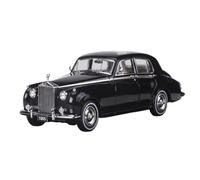 Collectible Race Car Model 1:64 For 1965 Rolls Royce Silver Cloud Classic Car Die Casting Alloy Car Model Black White Bedroom Decoration(Black)