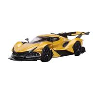 Collectible Race Car Model 1:64 For Apollo Intensa Emozione IE Realistic Vehicle Alloy Supercar Car Model Multi-color Display Bedroom Decoration(Yellow)