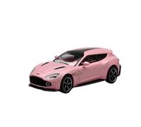 Collectible Race Car Model 1:64 For Aston Martin Vanquish Zagato Pink Alloy Car Model Retro Static Decorative Send A Boyfriend Bedroom Decoration