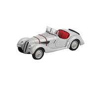 Collectible Race Car Model 1/64 For BMW 328 Alloy Car Model Retro Convertible Adult Favorite Collection Display Metal Toy Bedroom Decoration(Silver)
