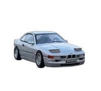 Collectible Race Car Model 1/64 For BMW 850csi Alloy Car Model Pop-up Light Version Slideable Sedan Home Décor Ornaments Bedroom Decoration(White)
