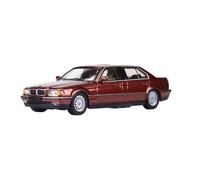 Collectible Race Car Model 1:64 For BMW E38 7-Series Alloy Toy Car Model Classic Sedan Metal Ornaments In-car Display Bedroom Decoration(Red)