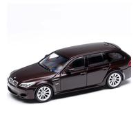 Collectible Race Car Model 1:64 For BMW M5 E60 Sedan Wagon Travel Version Alloy Car Model Mini Vehicle Decoration Metal Toy Bedroom Decoration(Brown B)