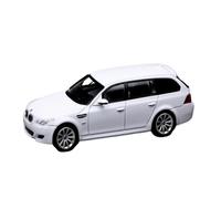 Collectible Race Car Model 1:64 For BMW M5 E60 Sedan Wagon Travel Version Alloy Car Model Mini Vehicle Decoration Metal Toy Bedroom Decoration(White B)