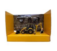 Collectible Race Car Model 1:64 For CAT 420 XE Caterpillar Busy Mining Loader Alloy Engineering Model 85765 Model Bedroom Decoration