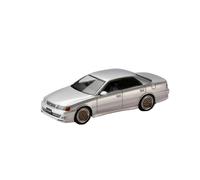 Collectible Race Car Model 1:64 For Chaser Tourer V Jzx100 Golden Wheel Alloy Sedan Metal Car Model Static Decoration Model Bedroom Decoration(Silver)