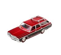 Collectible Race Car Model 1:64 For Chevrolet Wagon 1970 KingswoodEstate Touring Edition Alloy Red Car Model Vintage Decoration Bedroom Decoration