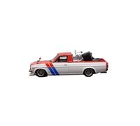 Collectible Race Car Model 1:64 For Datsun Stance SH Pickup Truck Transporter Resin Model Car Ornaments Toy Collection Model Bedroom Decoration