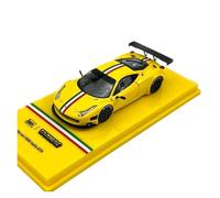 Collectible Race Car Model 1:64 For Ferrari 458 ItaliaGT3 Yellow Metal Ornament Alloy Car Model Send A Boyfriend Gift Bedroom Decoration