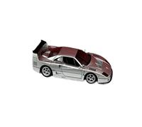 Collectible Race Car Model 1:64 For Ferrari F40 GTE Multicolor Decorative Resin Car Model A Toy Ornament Favored By Collectors Bedroom Decoration(Silver)