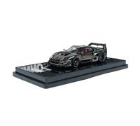 Collectible Race Car Model 1:64 For Ferrari F40 LBWK LB Wide Body Chrome Black Hidden Edition Blue Alloy Scale Car Model Bedroom Decoration(Black)