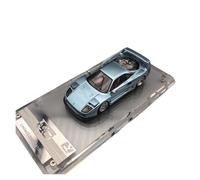 Collectible Race Car Model 1:64 For Ferrari F40 Prancing Horse Flip-up Lights Alloy Multicolor Car Model Realistic Ornament Bedroom Decoration(Blue)