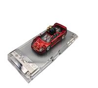 Collectible Race Car Model 1:64 For Ferrari F40 Prancing Horse Flip-up Lights Alloy Multicolor Car Model Realistic Ornament Bedroom Decoration(Red A)