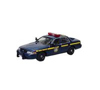 Collectible Race Car Model 1:64 For Ford Crown Victoria Dark Blue Alloy Die-cast Toy Model Die-cast Vehicles Indoor Play Bedroom Decoration