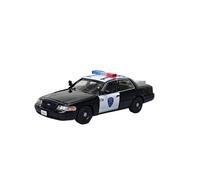 Collectible Race Car Model 1:64 For Ford Crown Victoria Police Car Die-Cast Metal Model Toy Car Black Decorative Model Bedroom Decoration