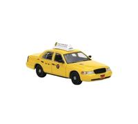 Collectible Race Car Model 1:64 For Ford CV Crown Victoria Taxi Alloy Classic Car Model Scale Vehicle Die-Cast Ornaments Bedroom Decoration