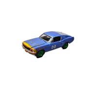 Collectible Race Car Model 1:64 For Ford Mustang GT Fastback Race Car Die-Cast Model Static Decorative Model (1968) Bedroom Decoration