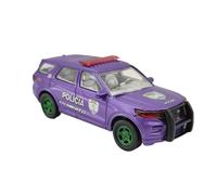 Collectible Race Car Model 1/64 For Ford Mustang Policia Transito Police Car 1968 Alloy Car Model Adult Collection Vehicles Bedroom Decoration