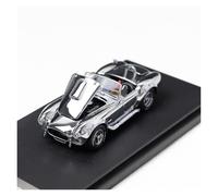 Collectible Race Car Model 1:64 For Ford Shelby 427 Cobra Alloy Car Model Multi-color Collector's Edition Metal Vehicle Mini Toy Bedroom Decoration(Silver)