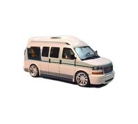 Collectible Race Car Model 1:64 For Gmc Savana Business SUV Simulation Vehicle Miniature Alloy Die-casting Ornaments Car Model Bedroom Decoration