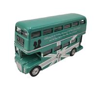 Collectible Race Car Model 1/64 For Green Classic Bus Diecast Car Model Wedding Commemorative London Double Decker Bus Model Bedroom Decoration