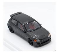 Collectible Race Car Model 1 64 For Honda Civic EG6 Carbon V2 Black Die-cast Model Car Scale Model Car Collection Ornaments Bedroom Decoration