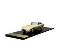 Collectible Race Car Model 1:64 For Jaguar E-Type Coupe Alloy Gold Fashion Style Car Model Front Cover Can Be Opened Bedroom Decoration