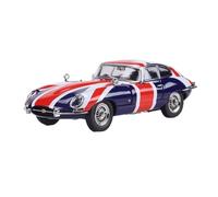 Collectible Race Car Model 1:64 For Jaguar E-Type Open Cover Convertible/hardtop Classic Car Simulation Decoration Alloy Car Model Bedroom Decoration(Blue)