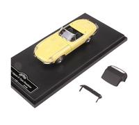 Collectible Race Car Model 1:64 For Jaguar E-type Vintage Alloy Car Model Authentically Detailed Metal Model And Display Model Bedroom Decoration(Yellow)