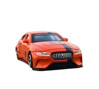 Collectible Race Car Model 1/64 For JaguarXE SV Project8 Alloy Miniature Car Model With Shock Absorber Toy Suitable For Birthday Bedroom Decoration(Orange)