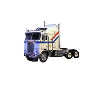 Collectible Race Car Model 1/64 For Kenworth K100 Aerodyne 1976 Truck Front Alloy Model Truck Miniature Toy Car Ornament Bedroom Decoration(White)