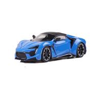 Collectible Race Car Model 1:64 For Lykan Fenyr SuperSport Supercar Simulation Resin Car Model Vintage Car Craft For Collection Lover Bedroom Decoration(Blue)