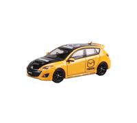Collectible Race Car Model 1:64 For Mazda 3 MPS Multicolor Alloy Car Model Mini Sedan Static Craft Ornaments For Friends Bedroom Decoration(Yellow)