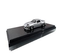 Collectible Race Car Model 1:64 For Mazda Miata MX5 Rocket Bunny Flip Light Edition Silver YM Die-Cast Decorative Metal Car Model Bedroom Decoration