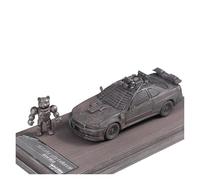 Collectible Race Car Model 1:64 For Nissan GTR (BNR34) Mad Max End Of The World Edition Modified Car Model Space Ornaments Bedroom Decoration(Brown B)