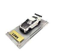 Collectible Race Car Model 1:64 For Nissan Gtr R35 Lbwk Lb Works 35gt-rr Resin Car Model Multicolor Fashion Ornaments Bedroom Decoration(White)