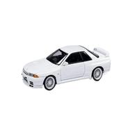 Collectible Race Car Model 1:64 For Nissan Skyline GTR 3rd Generation R32 Nismo S-Tune Version Metal Vehicle Alloy Decorations Bedroom Decoration(White)