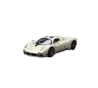 Collectible Race Car Model 1:64 For Pagani Utopia Alloy Gold Car Model Fully Enclosed Design Metal Ornaments In-car Display Bedroom Decoration