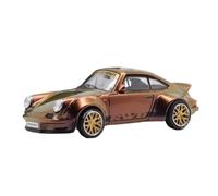 Collectible Race Car Model 1:64 For Porsche 911 930 993 RWB MC Artwork Decoration Alloy Car Model Multi-colored Toy Models Bedroom Decoration(Brass)