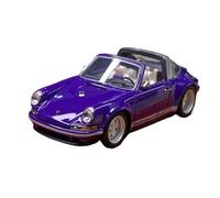 Collectible Race Car Model 1:64 For Porsche Singer 911 964 Targa TM002 Multiple Choice Resin Convertible Model Collection Bedroom Decoration(Purple)